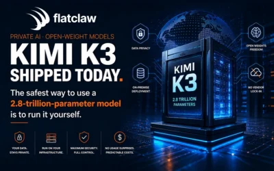 Kimi K3 shipped today. The safest way to use a 2.8-trillion-parameter model is to run it yourself.