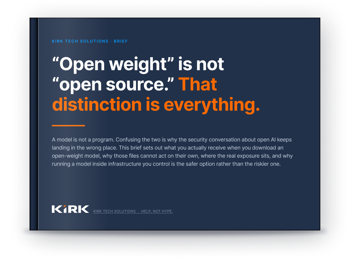 Brief: Open Weight vs Open Source