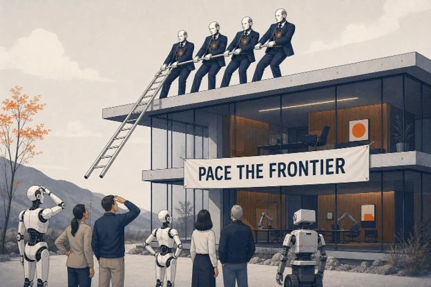 "Pace the frontier," as seen from the ground.